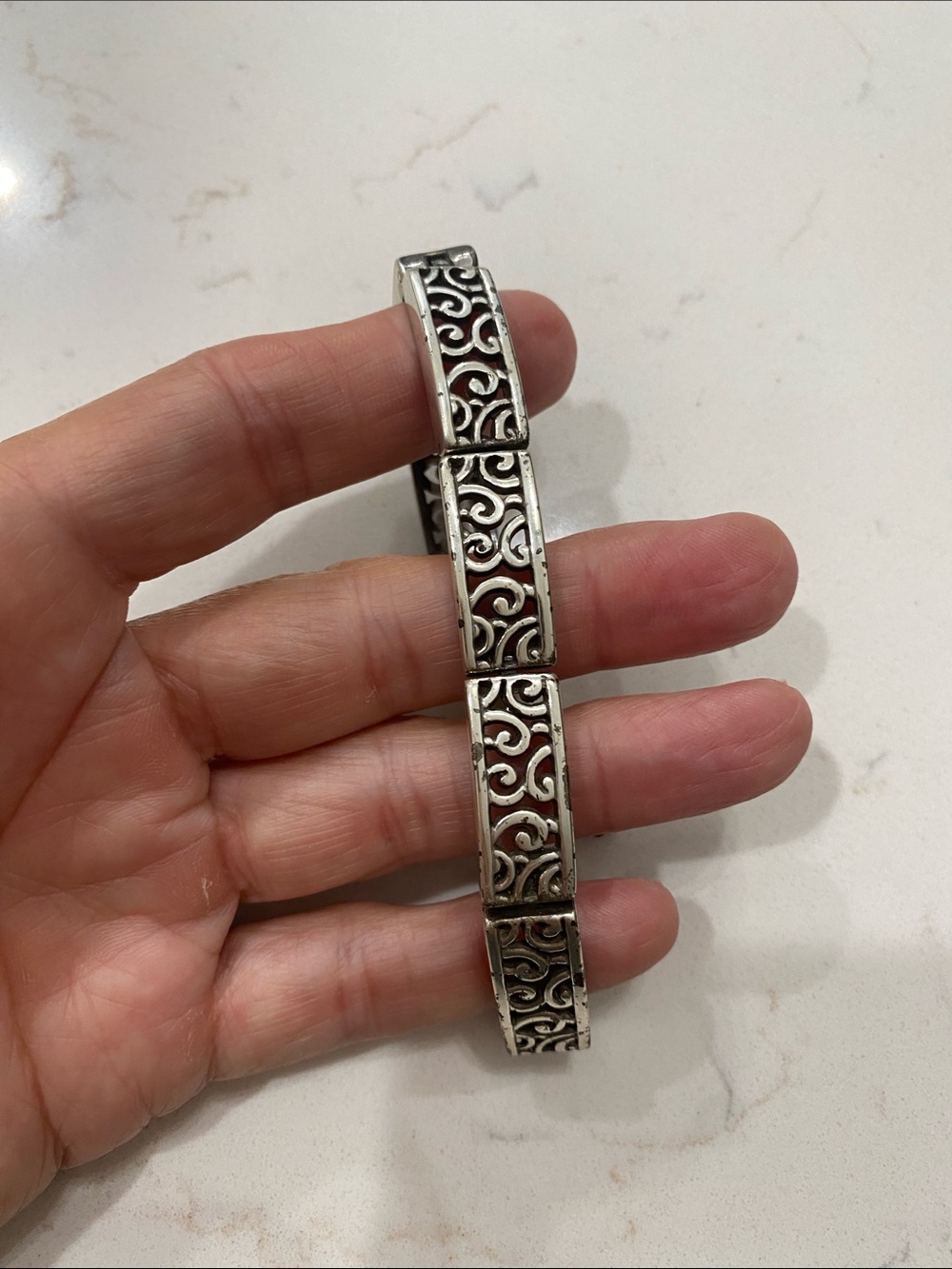 Brighton Silver Filigree Link Bracelet - Silver - Picture 3 of 6